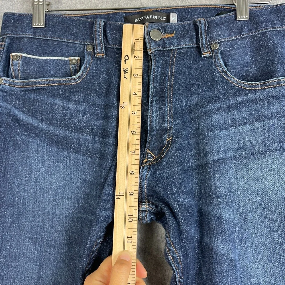 Banana Republic RMD Slim Jeans Mens 31x32 Dark Wash Rapid Movement Denim Stretch